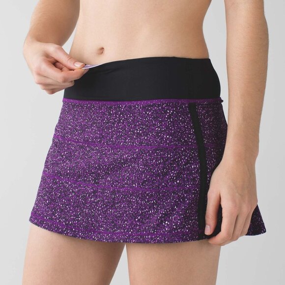 lululemon Pace Rival Skirt II Flashback Static Powdered Rose Size 8 - Picture 4 of 5